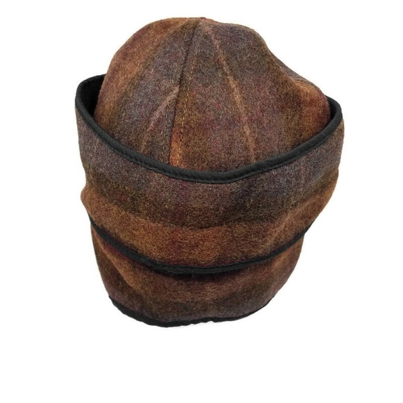 WYOMING TRADERS MACKENZIE 100% AUSTRALIAN WOOL HAT - TAN PLAID - Picture 4 of 6